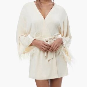 Feather Modal Jersey Robe
